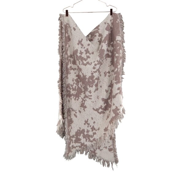 H&M Earth Blanket Shawl Beige Boho Goblincore‎ Rustic Farmhouse Country Cottage - Picture 5 of 13